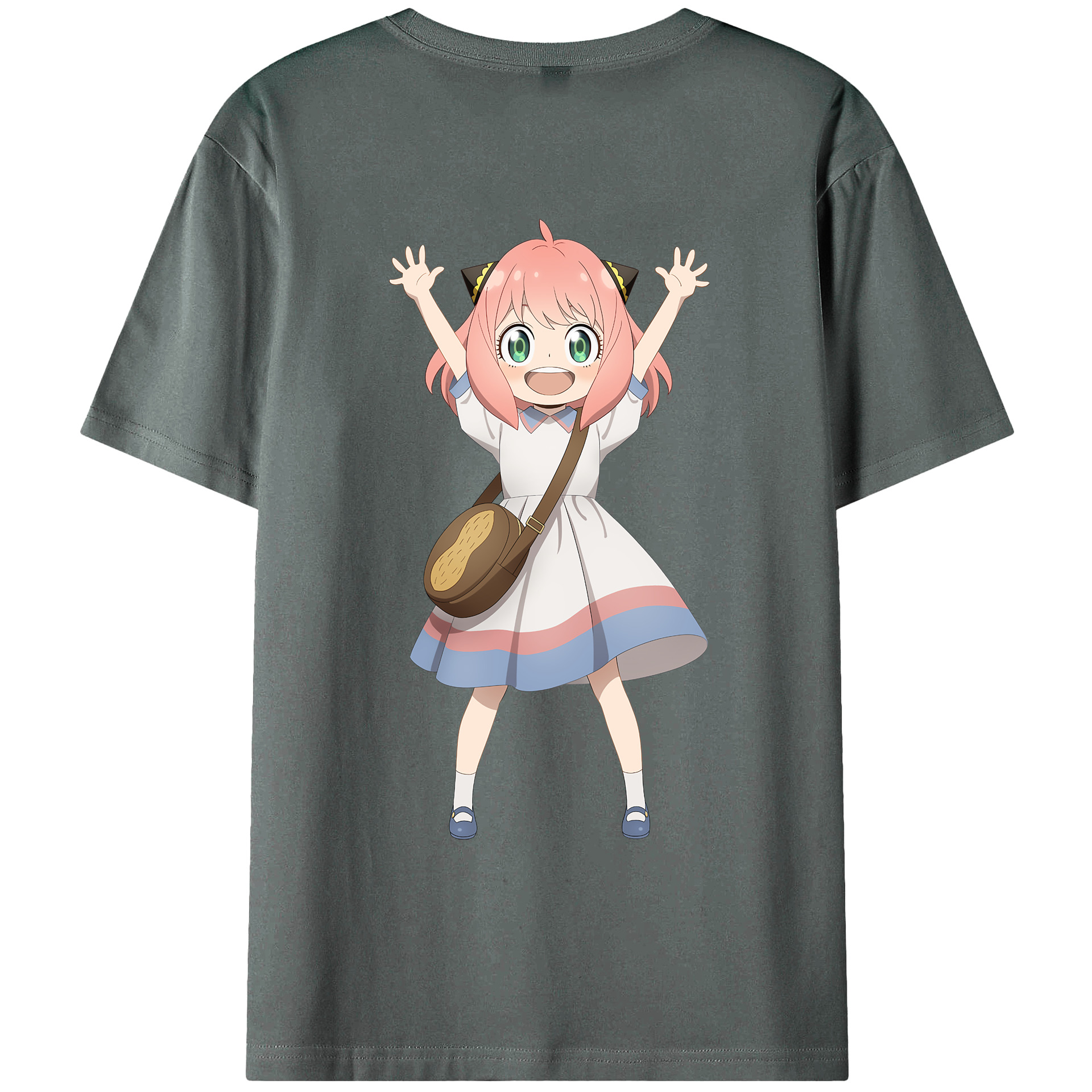 （画像用） SPY×FAMILY间谍家家酒 綿100％ メンズ半袖Tシャツ（バックプリント） 通気性